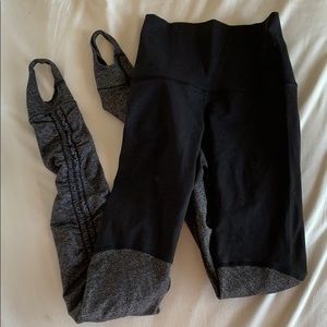 Black and grey lululemon leggings